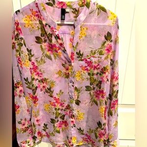 KUT from the Kloth Chiffon Button-Up